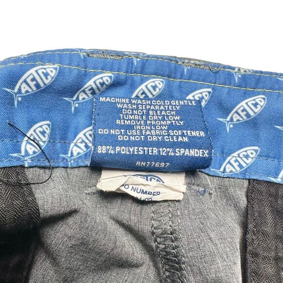 AFTCO | Men | Cloudburst Charcoal 10 Inch Performance Fishing Shorts | Size 38 - Picture 7 of 12